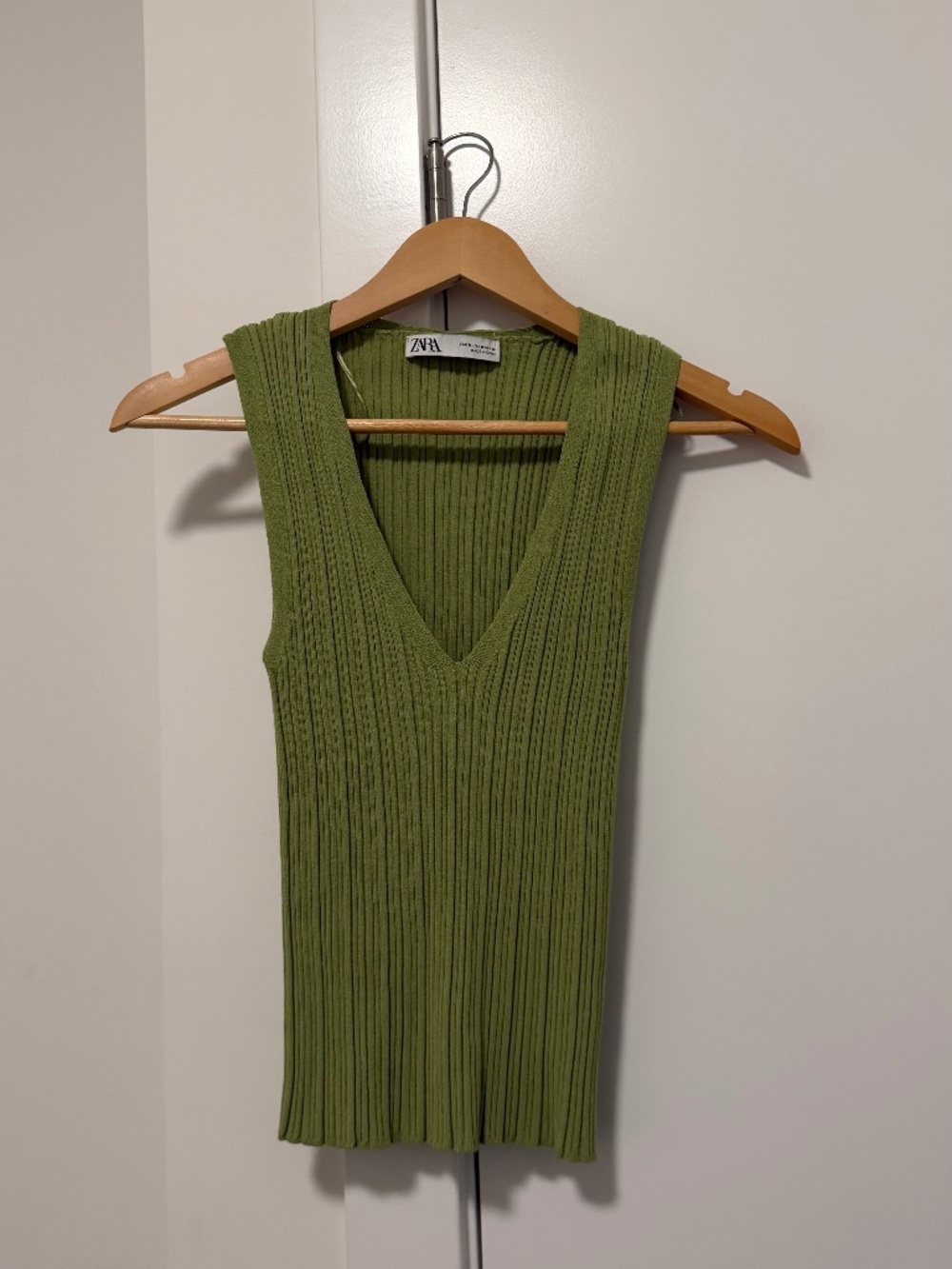 Zara Tank Top Bundle - Red NWT, Olive Green, Taupe 3 Pack